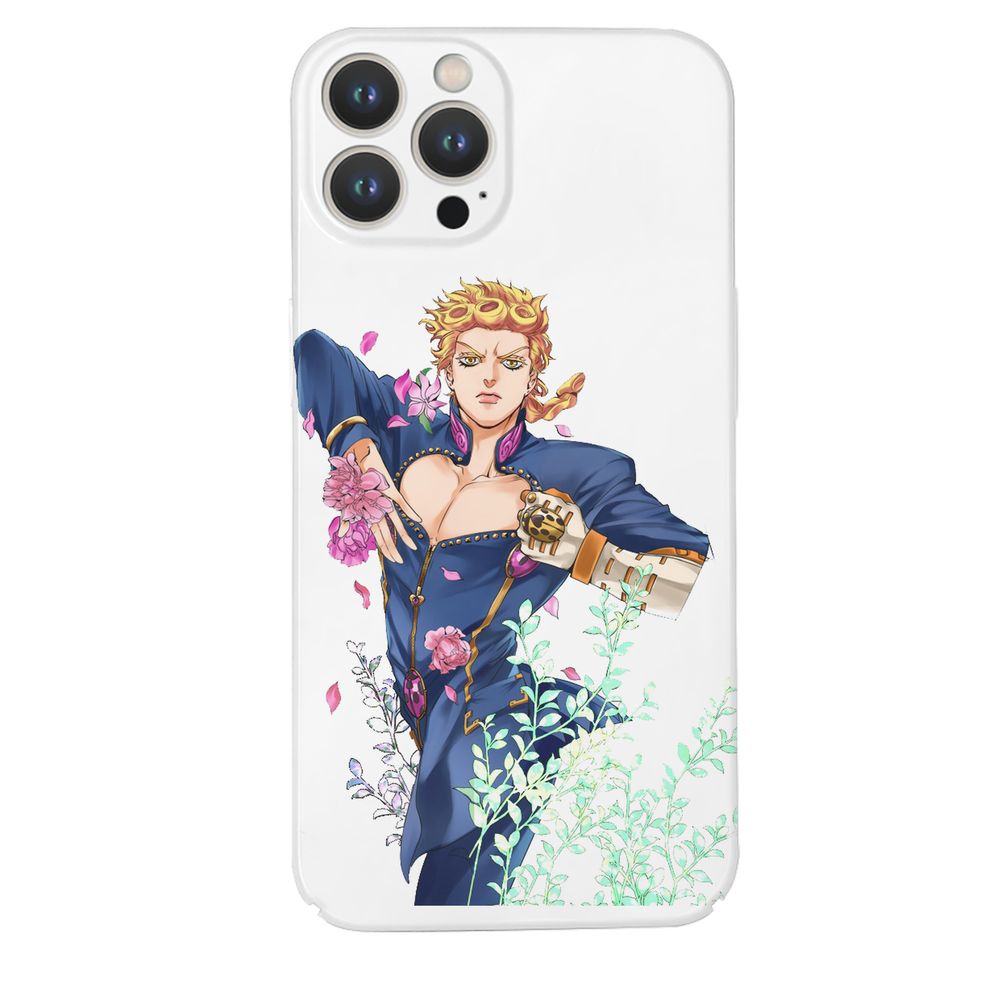 （画像用） ジョジョの奇妙な冒険 ジョルノ?ジョバァーナ JoJo's Bizarre Adventure Giorno Giovanna 【iPhone 14シリーズ対応】ハードケース